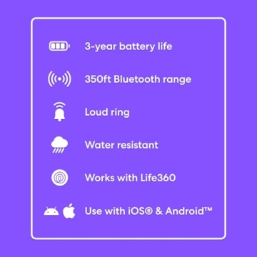 Tile by Life360 Starter Pack - Bluetooth Trackers, 2 Pack