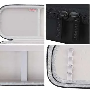 BOVKE Stethoscope Case fits 3M Littmann Classic III Monitoring Stethoscope, Lightweight II S.E, MDF Acoustica, Cardiology IV Diagnostic Stethoscope Holder with Pocket for Nurse Accessories, Black