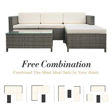 May in Color 5 Piece Outdoor Patio Furniture Set