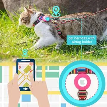 TUKOAW Cat Harness Leash Adjustable Soft Escape Proof