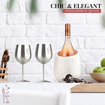 Elegant Marble Wine Chiller - Perfect for Parties