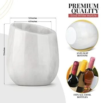 Elegant Marble Wine Chiller - Perfect for Parties