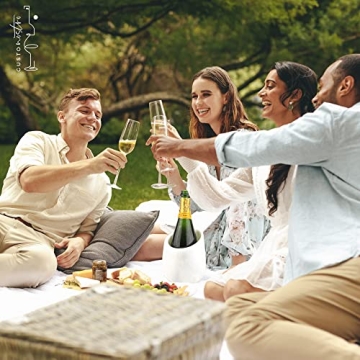 Elegant Marble Wine Chiller - Perfect for Parties