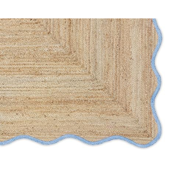 Weaving Village Wave Scalloped Jute Rug - Eco-Friendly Design