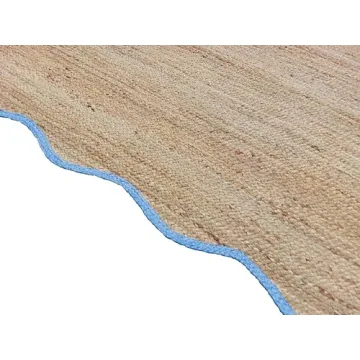 Weaving Village Wave Scalloped Jute Rug - Eco-Friendly Design