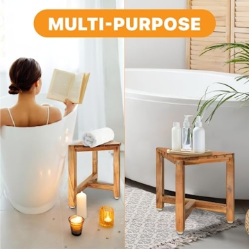 ENKEZI Shower Foot Rest - Perfect for Small Bathrooms