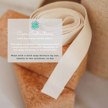 Eco-Friendly Cork Yoga Blocks with Strap – Sturdy Support