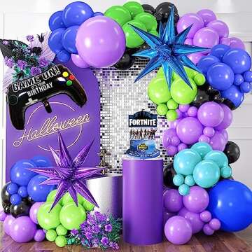 150Pcs Video Game Themed Balloon Garland Kit for Parties