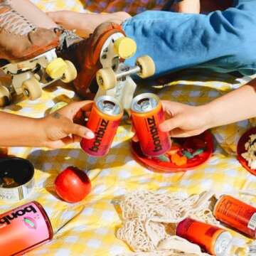 Bonbuz Bad Enough Already 4pack Non Alcoholic Drinks - Pineapple Tamarind Chili - Low Sugar Alcohol Alternative Beverages with Buzz - Natural Buzz without Alcohol - Tonic - Energizing Mood Drinks, Adaptogen Replacements 32 fl oz