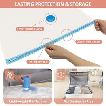 Vacuum Storage Bags with Electric Pump - 16 Pack Space Savers