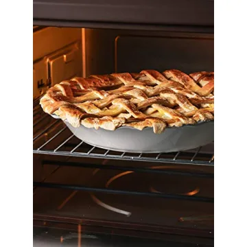 LE TAUCI 9 Inch Ceramic Pie Pans - Set of 2 for Baking