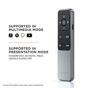 Satechi R2 Bluetooth Remote for Multimedia & Presentations
