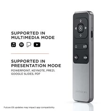 Satechi R2 Bluetooth Remote for Multimedia & Presentations