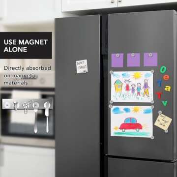 DIYMAG Strong Neodymium Disc Magnets, Rare Earth Magnets with Hole for Kitchen Cabinet, Tool Storage, Office and Crafts, Disc Button Magnet, 0.32 inch & 0.47 inch & 0.59 inch Diameter, 45 PCS