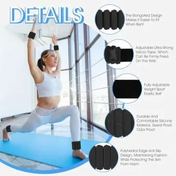 Wrist Weights Set of 2(1Lbs Each), Adjustable Wrist and Ankle Weights for Women and Men, Wearable Ar...