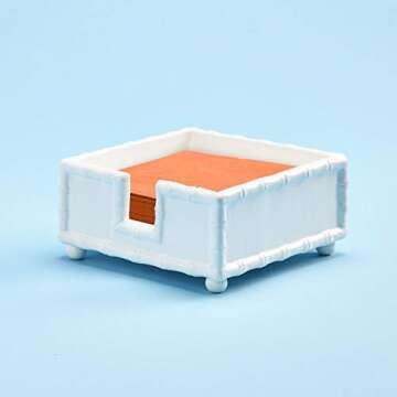 Two's Company Hampton Faux Bamboo Napkin Holder