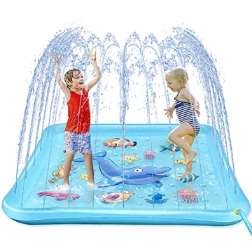 Growsland Splash Pad: 67" Outdoor Water Fun for Toddlers & Kids