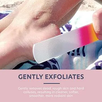 Bona Fide Beauty Czech Glass Foot File with Sleeve