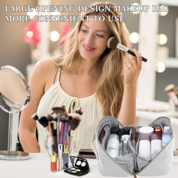 Large Capacity Travel Cosmetic Bag - Stylish and Waterproof