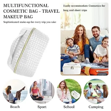 Large Capacity Travel Cosmetic Bag - Stylish and Waterproof