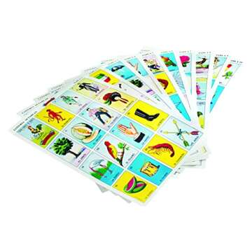 Don Clemente Mexican Jumbo Loteria Set, Deck of Cards Fun and Educational, 10 Large Boards