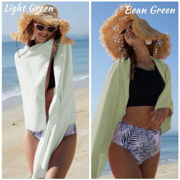 Rainleaf 2 Pack Microfiber Quick Dry Travel Towel, Super Absorbent Ultra Compact Lightweight Camping Towel for Gym, Hiking, Pool, Yoga - After Rain