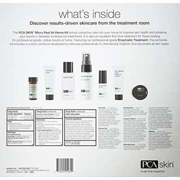 PCA SKIN Micro Peel Hyperpigmentation & Dark Spot Corrector Kit (Lactic Acid Facial Wash, Hydrating Toner, Blemish Remover Mask, Advanced Brightening Treatment, Anti Aging Serum, Face Cream, SPF 50+)