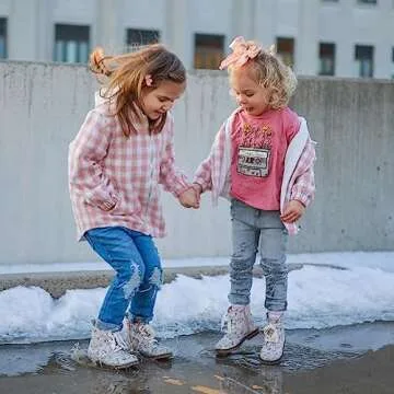 Douhoow Toddler Baby Plaid Jacket for Fall & Winter