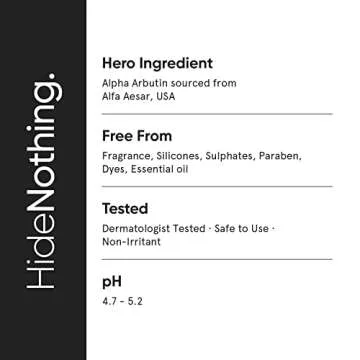 Minimalist 2% Alpha Arbutin Serum for Removing Pigmentation, Acne Marks, Dark Spots, Tanning & Blemishes | For Brighter & Even Tone | For Women & Men | 1 Fl Oz / 30 ml