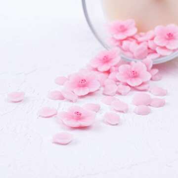 Romantic Sakura Cup Scented Soy Candle for Birthday Gift Wedding Favor