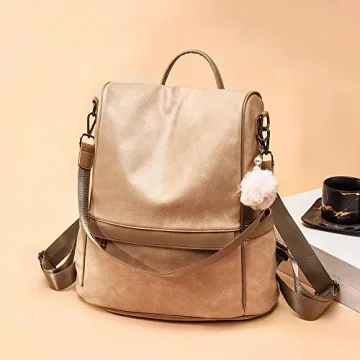 CHERUTY Women Backpack Purse - Stylish Vegan Leather Bag