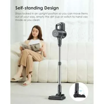 Lightweight Cordless Vacuum Cleaner with 40 Minutes Runtime