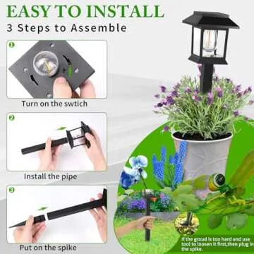 Elegant Solar Lights for Garden Pathway and Landscape
