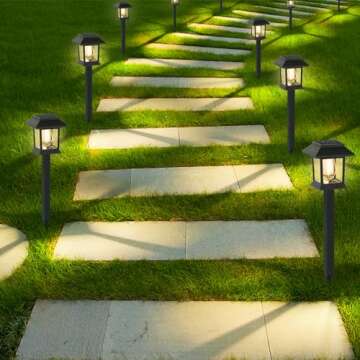 Elegant Solar Lights for Garden Pathway and Landscape