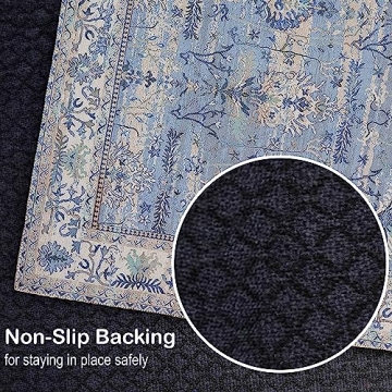 Adiva Rugs Machine Washable Non Slip Backing Area Rug
