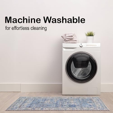 Adiva Rugs Machine Washable Non Slip Backing Area Rug