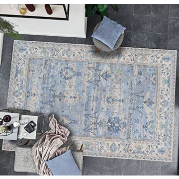 Adiva Rugs Machine Washable Non Slip Backing Area Rug