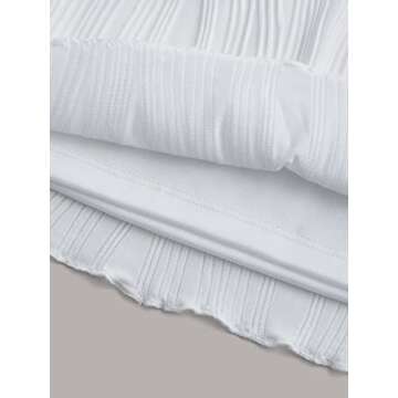 WDIRARA Women's 2 Piece Outfit Twist Front Asymmetrical Hem Crop Tube Top and Bodycon Skirt Set White XS