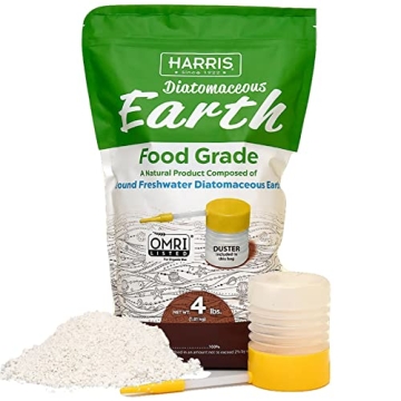 HARRIS 4lb Food Grade Diatomaceous Earth with Powder Duster