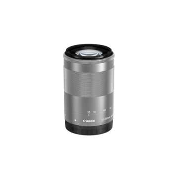 Canon EF-M 55-200mm f/4.5-6.3 Image Stabilization STM Zoom Lens (Silver) (Renewed)