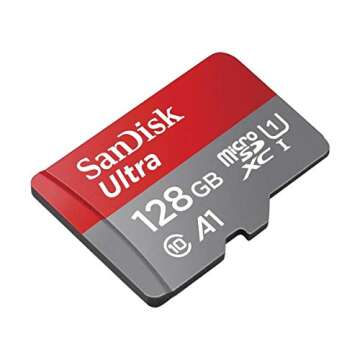 [Older Version] SanDisk 128GB Ultra MicroSDXC UHS-I Memory Card with Adapter - 100MB/s, C10, U1, Full HD, A1, Micro SD Card - SDSQUAR-128G-GN6MA