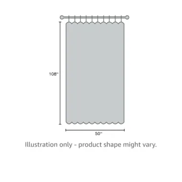 jinchan Linen Curtains, Light Filtering Window Drapes with Grommet Top, Linen Off White Curtains 2 Panels for Living Room Farmhouse Bedroom (W50 x L108, Off White)