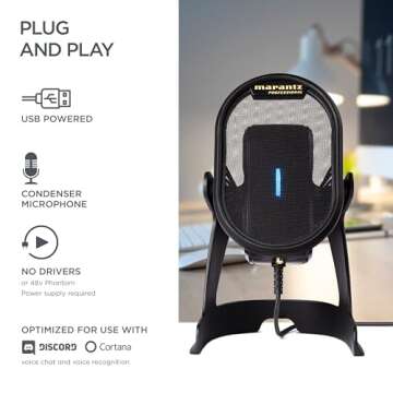 Marantz Professional Umpire USB Microphone for Gaming