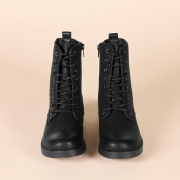 Stylish Women's Combat Boots with Memory Foam Insoles