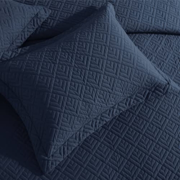 EXQ Home Twin Quilt Set - Modern Pattern Lightweight Bedspread