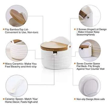 Lucky Goddess Ceramic Sugar Bowl - Elegant Kitchen Storage