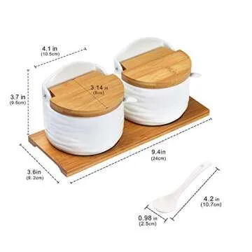 Lucky Goddess Ceramic Sugar Bowl - Elegant Kitchen Storage