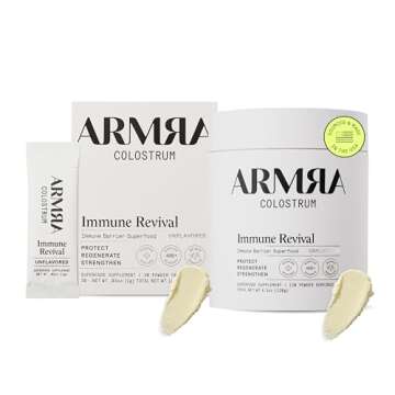 ARMRA Colostrum™ Premium Powder, Grass Fed, Gut Health Bloating Immunity Skin & Hair, Contains 400...