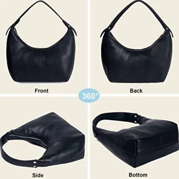 NIUEIMEE ZHOU Hobo Handbags - Stylish Vegan Leather Tote