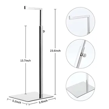 KAIDIYIN Adjustable Metal Display Rack for Handbags